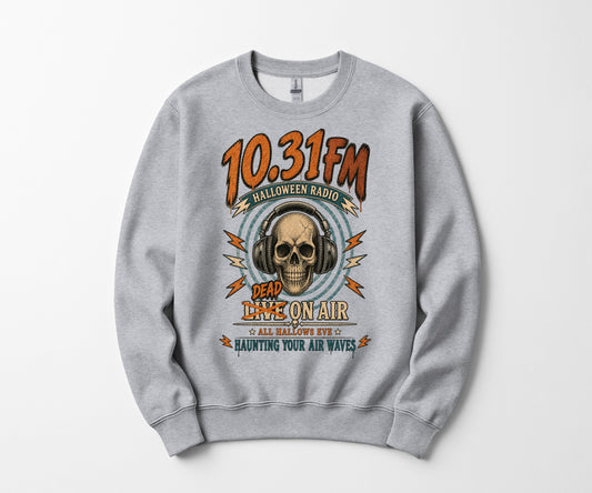 10.31 FM Halloween Radio Crewneck Sweatshirt