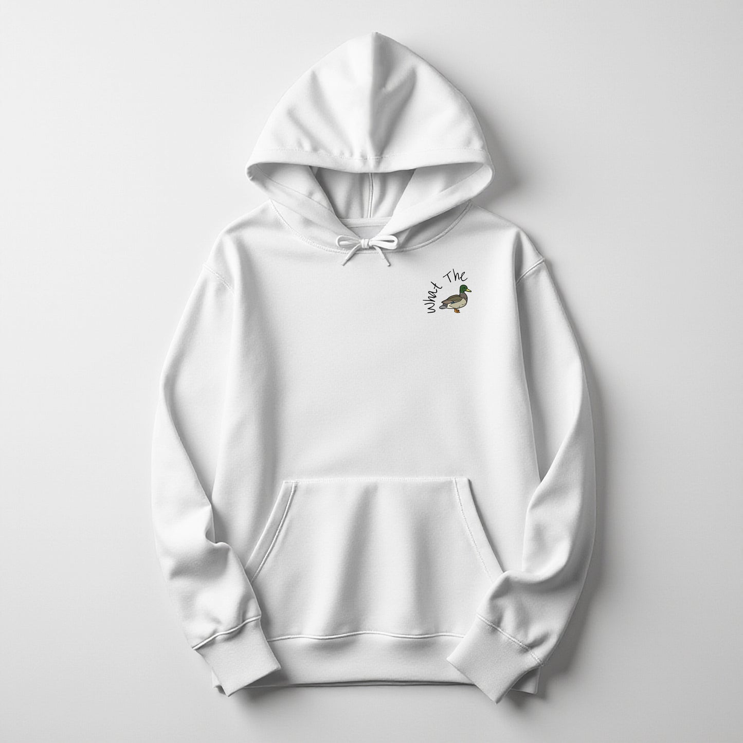 What the Duck Embroidered Holiday Hoodie