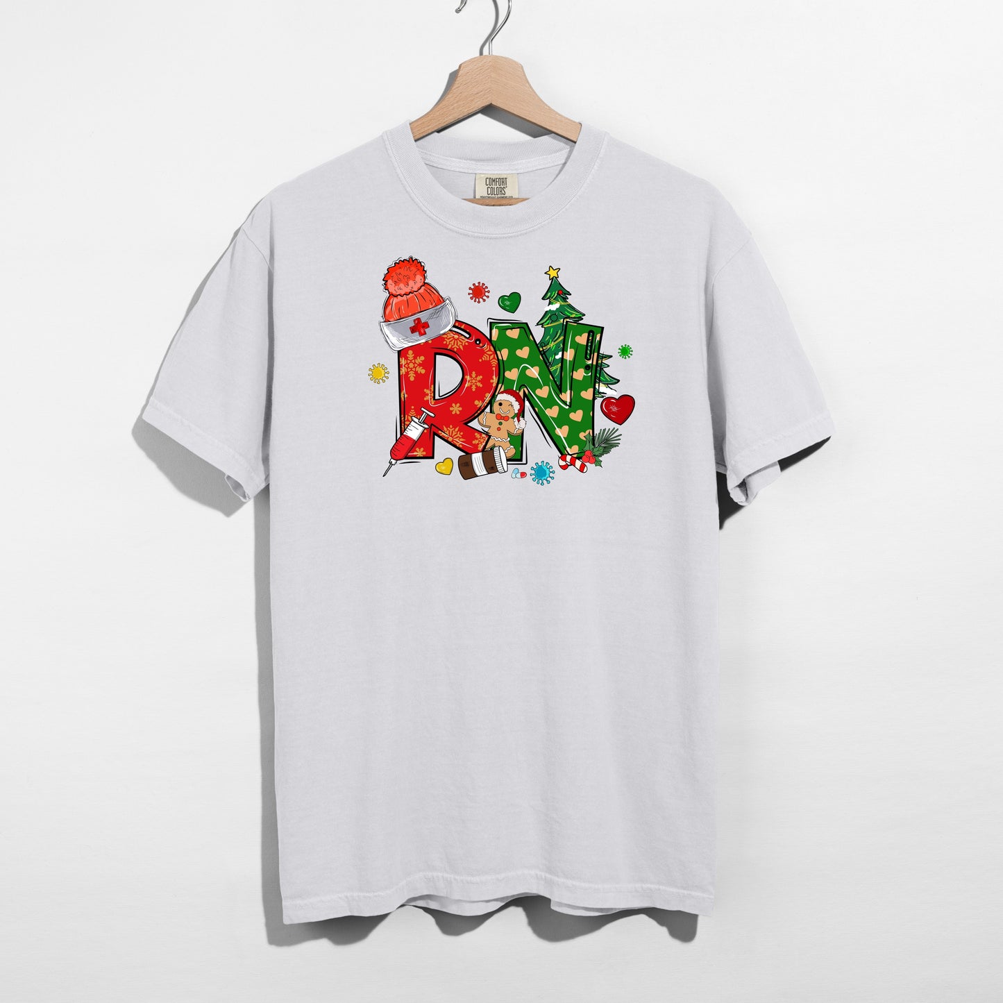 Holiday RN T-Shirt – Festive Nurse Christmas Tee Canada