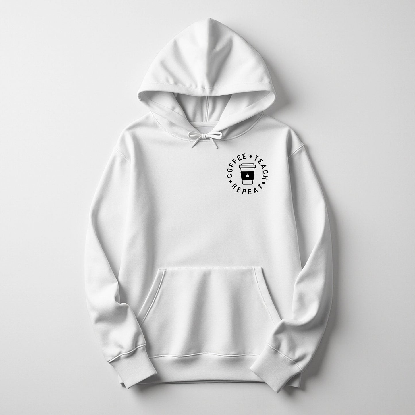 Coffee. Teach. Repeat - Hoodie (Embroidered)