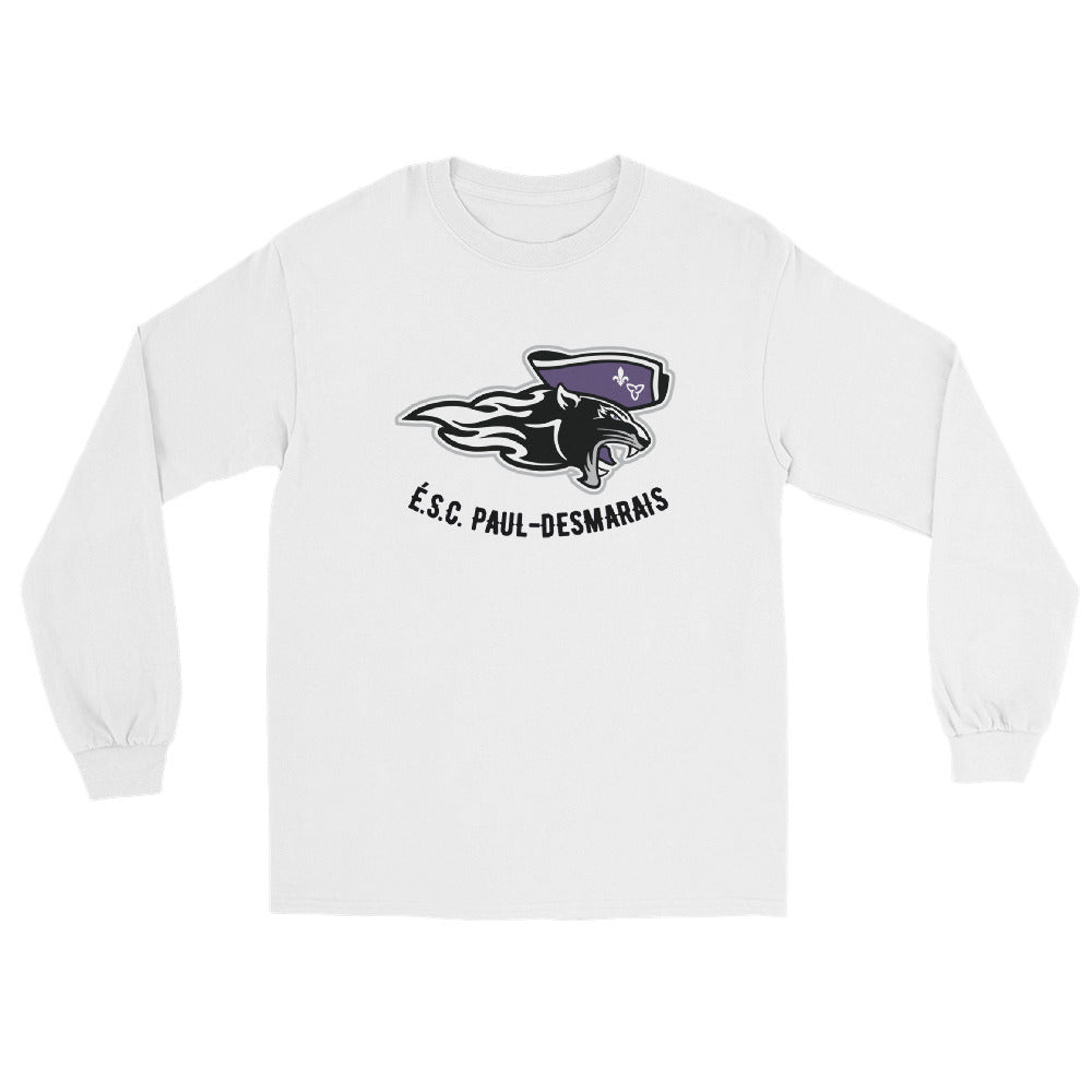 Chemise unisexe à manches longues logo Paul-Desmarais imprimé au centre