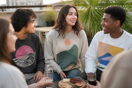 Stylish Graphic Sweatshirts for Social Outings