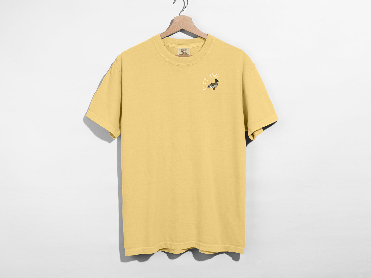 What the Duck Embroidered Holiday T-Shirt 