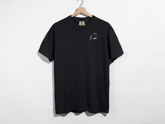 What the Duck Embroidered Holiday T-Shirt 