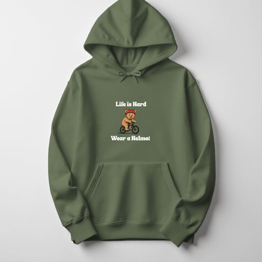 Life is Hard Wear a Helmet - Hoodie