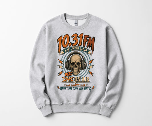 10.31 FM Halloween Radio Crewneck Sweatshirt