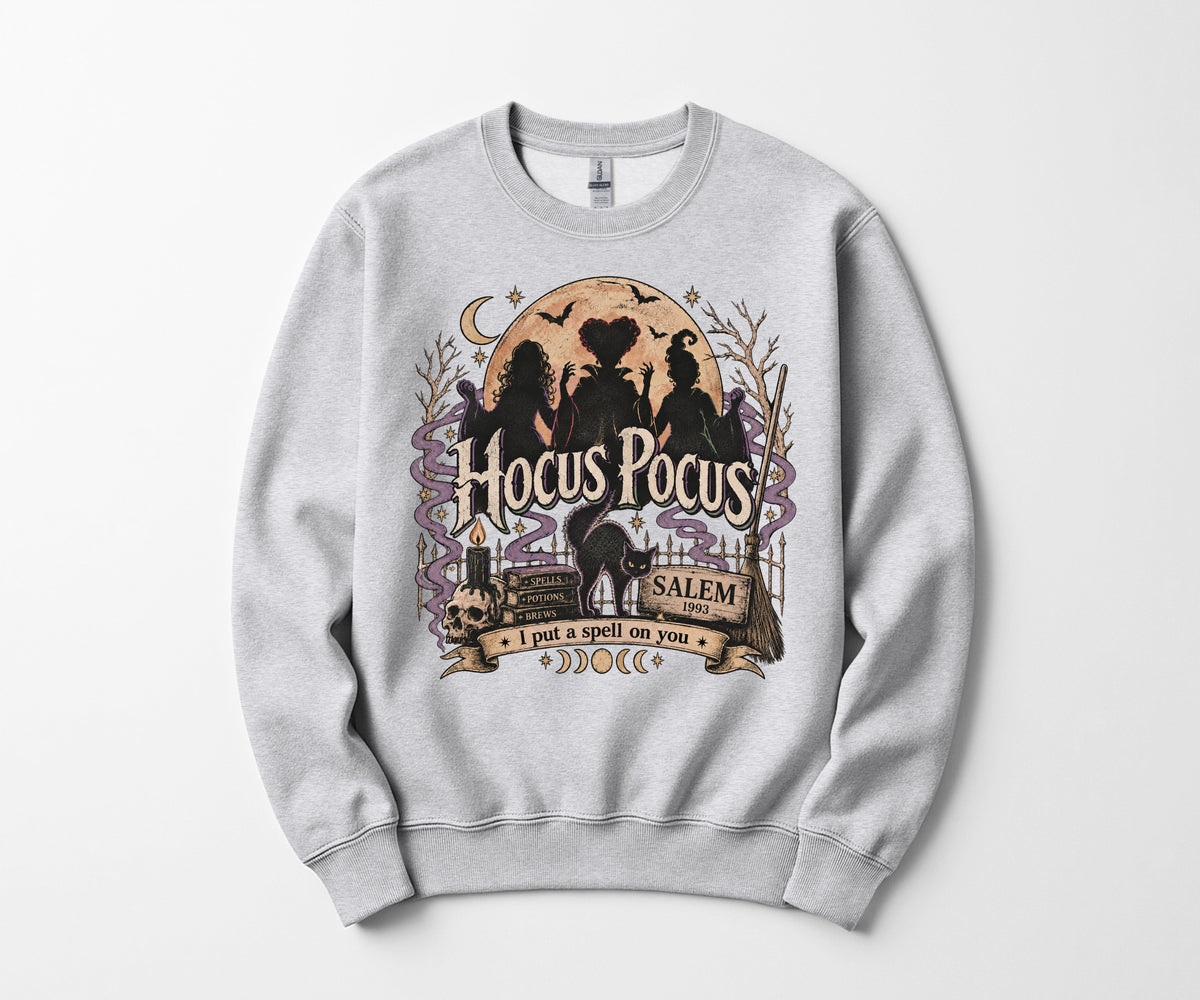Hocus Pocus  Halloween Spell Crewneck