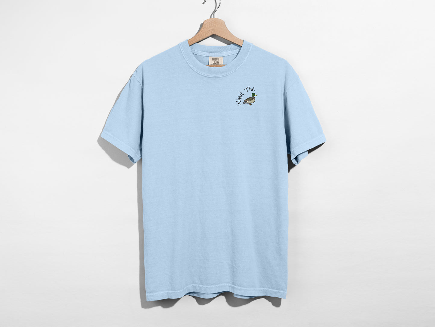 What the Duck Embroidered Holiday T-Shirt 