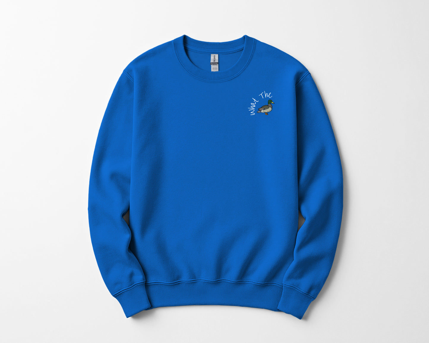 What The Duck Embroidered Holiday Sweatshir