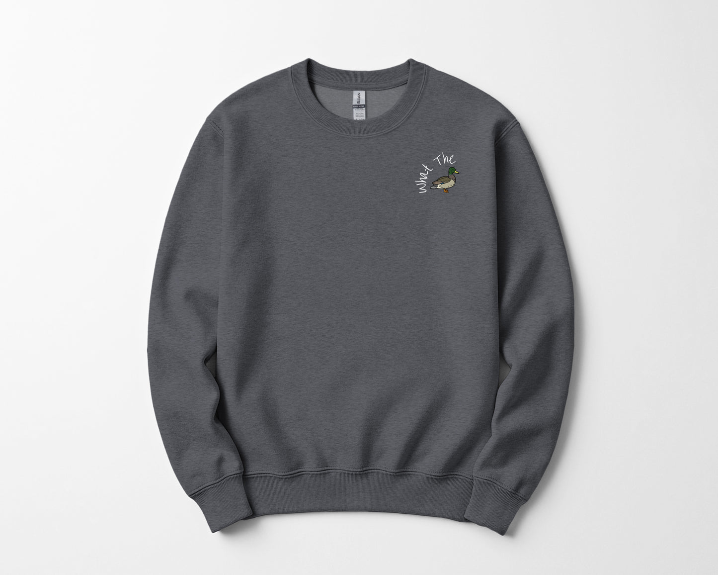What The Duck Embroidered Holiday Sweatshir