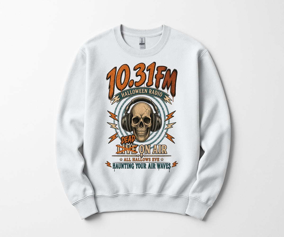 10.31 FM Halloween Radio Crewneck Sweatshirt