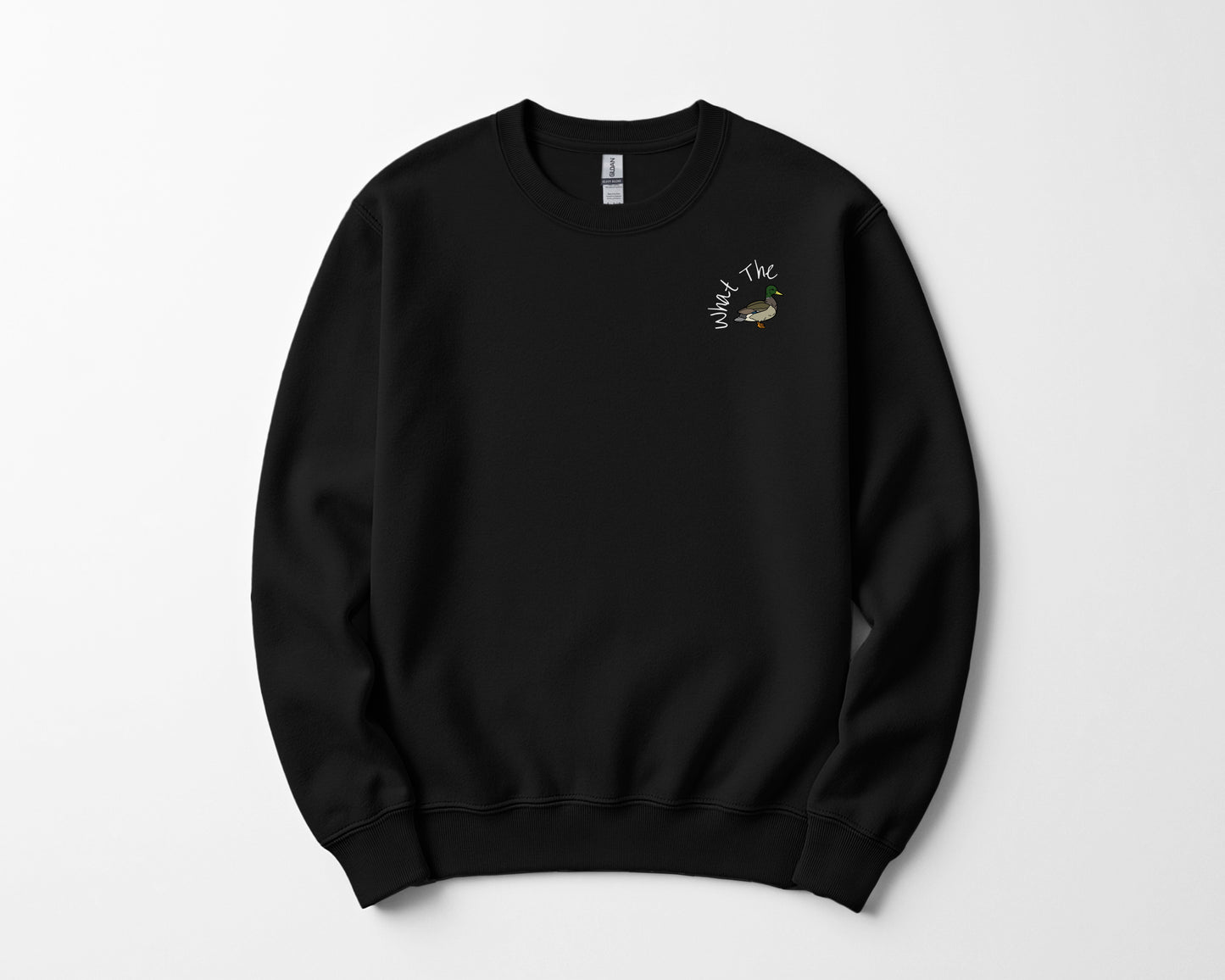 What The Duck Embroidered Holiday Sweatshir