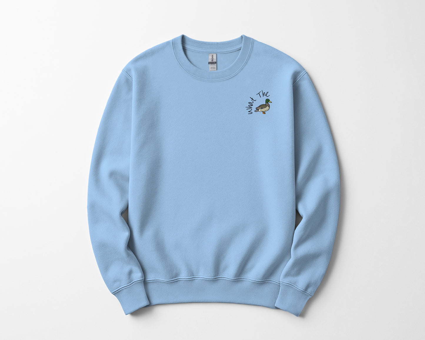 What The Duck Embroidered Holiday Sweatshir