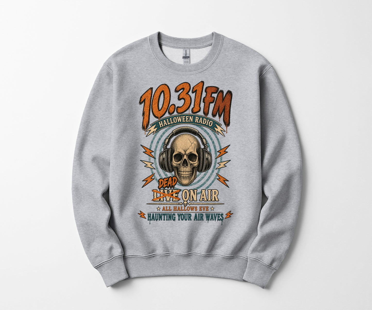 10.31 FM Halloween Radio Crewneck Sweatshirt
