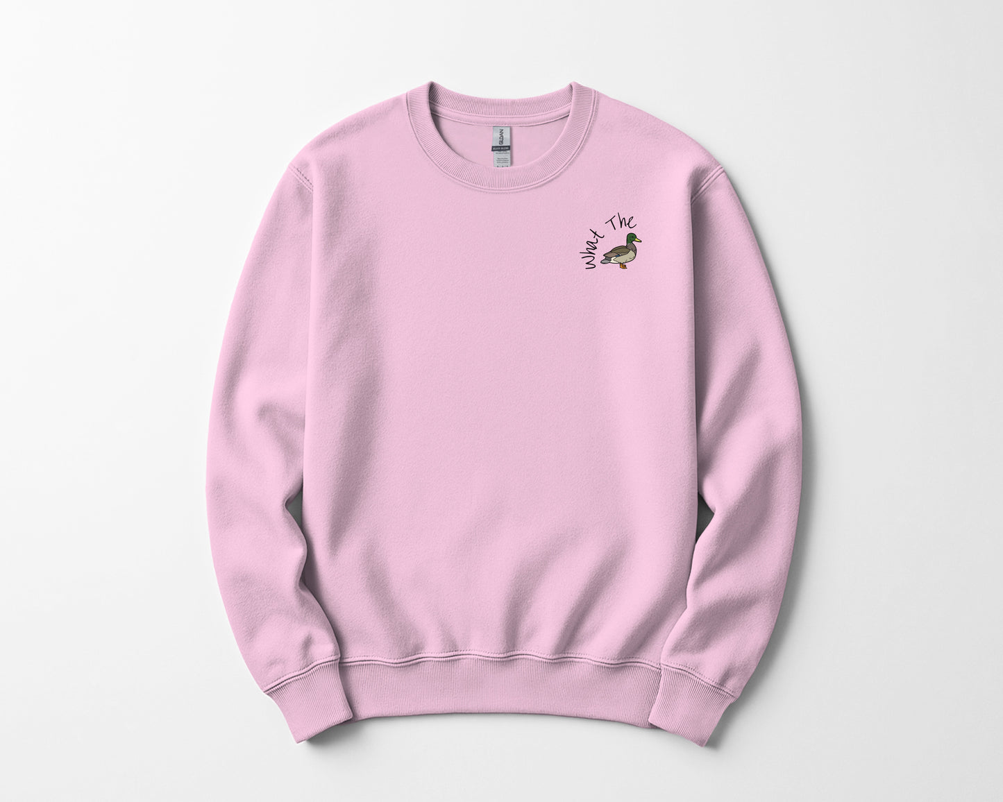 What The Duck Embroidered Holiday Sweatshir