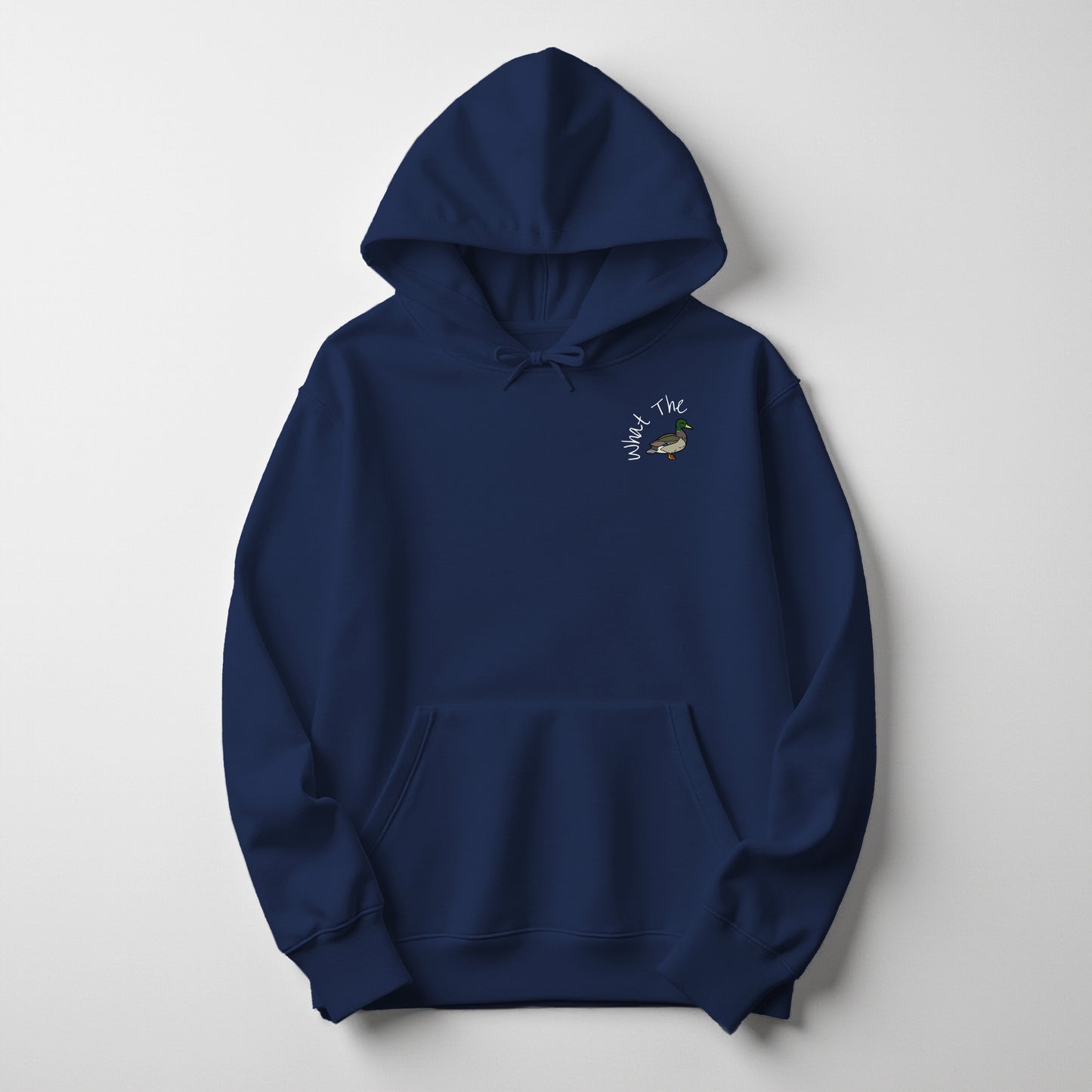 What the Duck Embroidered Holiday Hoodie 