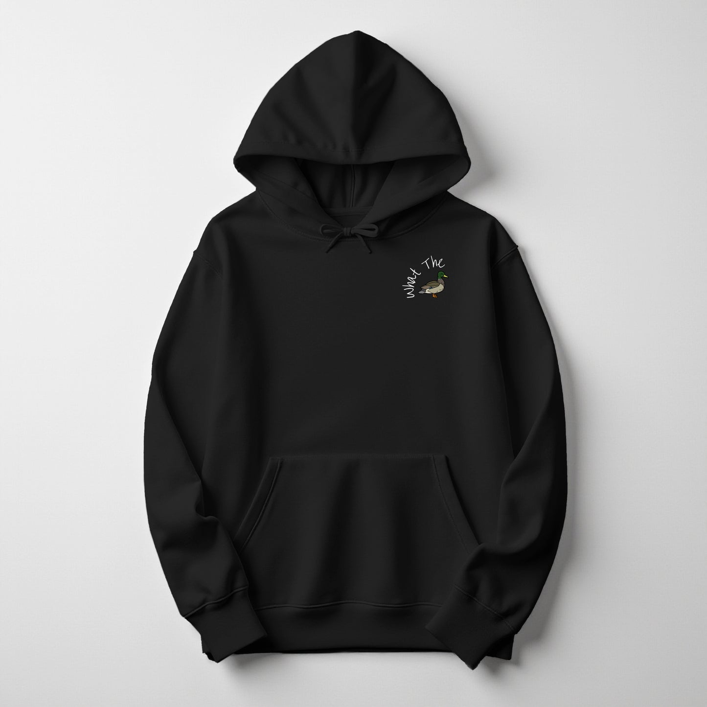 What the Duck Embroidered Holiday Hoodie 