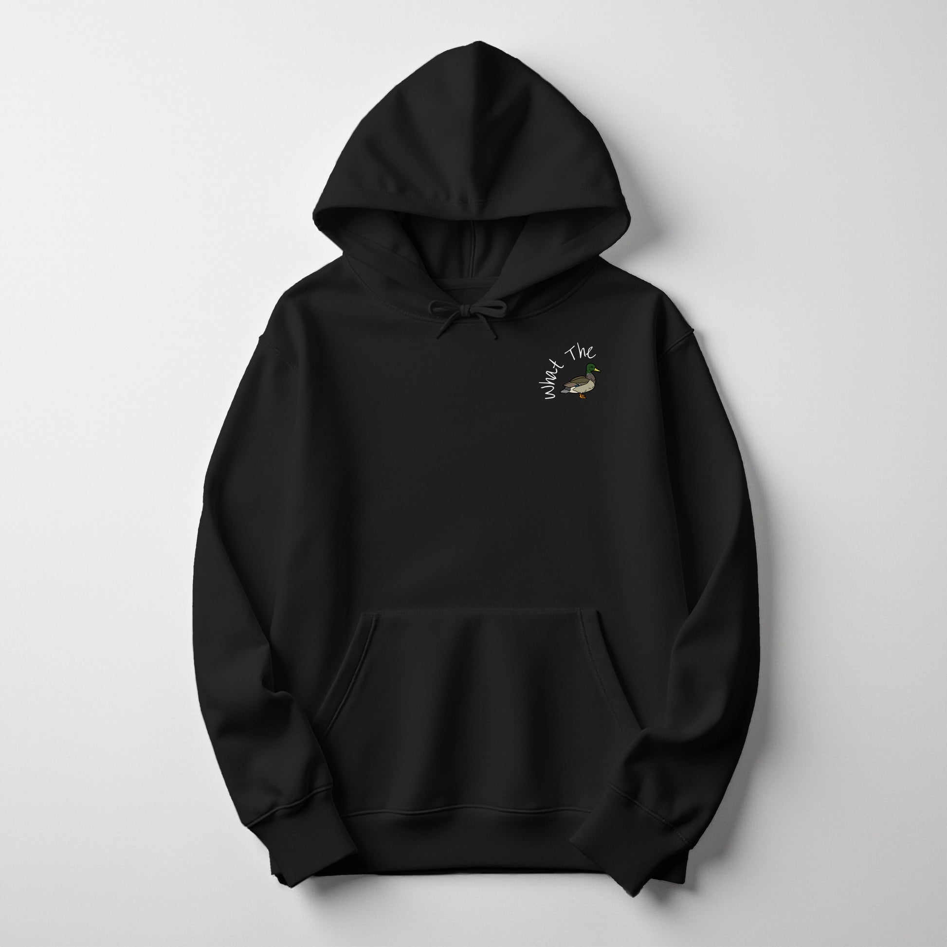 What the Duck Embroidered Holiday Hoodie 