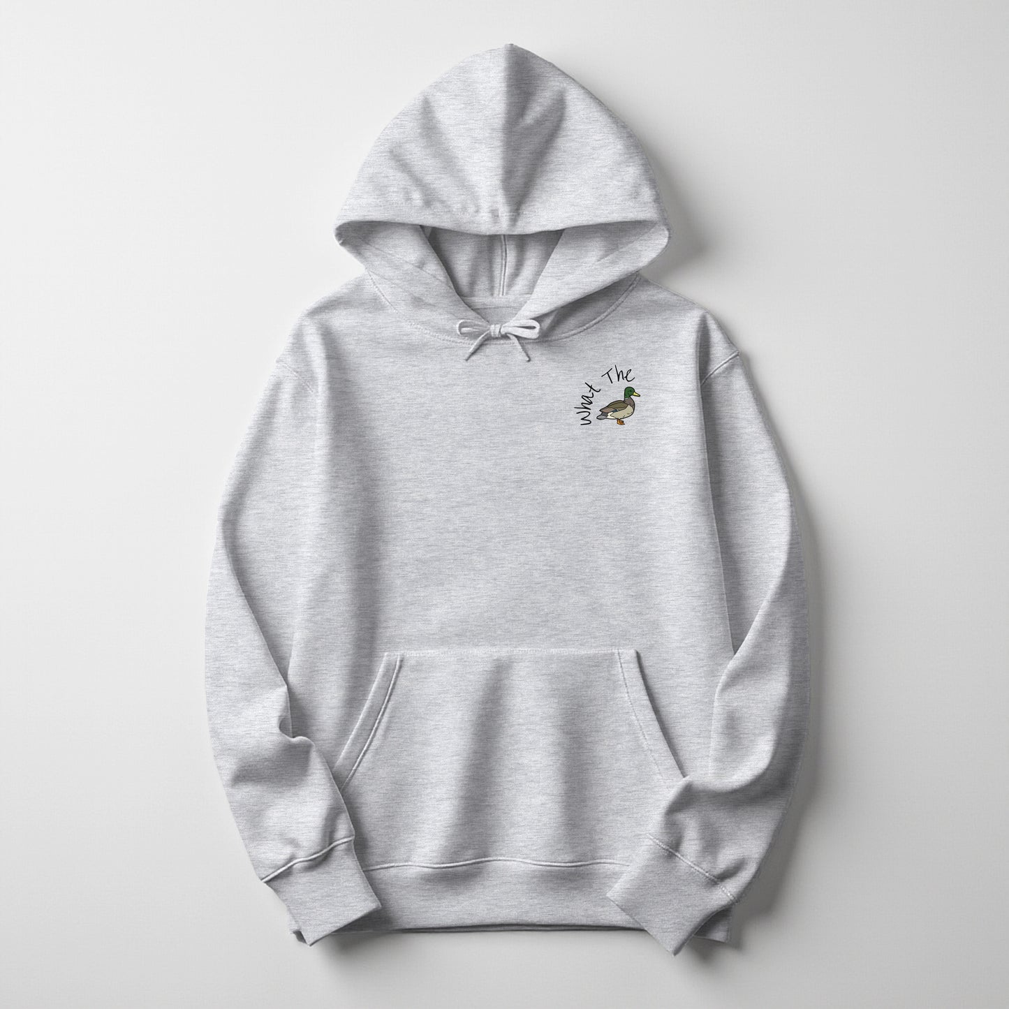 What the Duck Embroidered Holiday Hoodie 