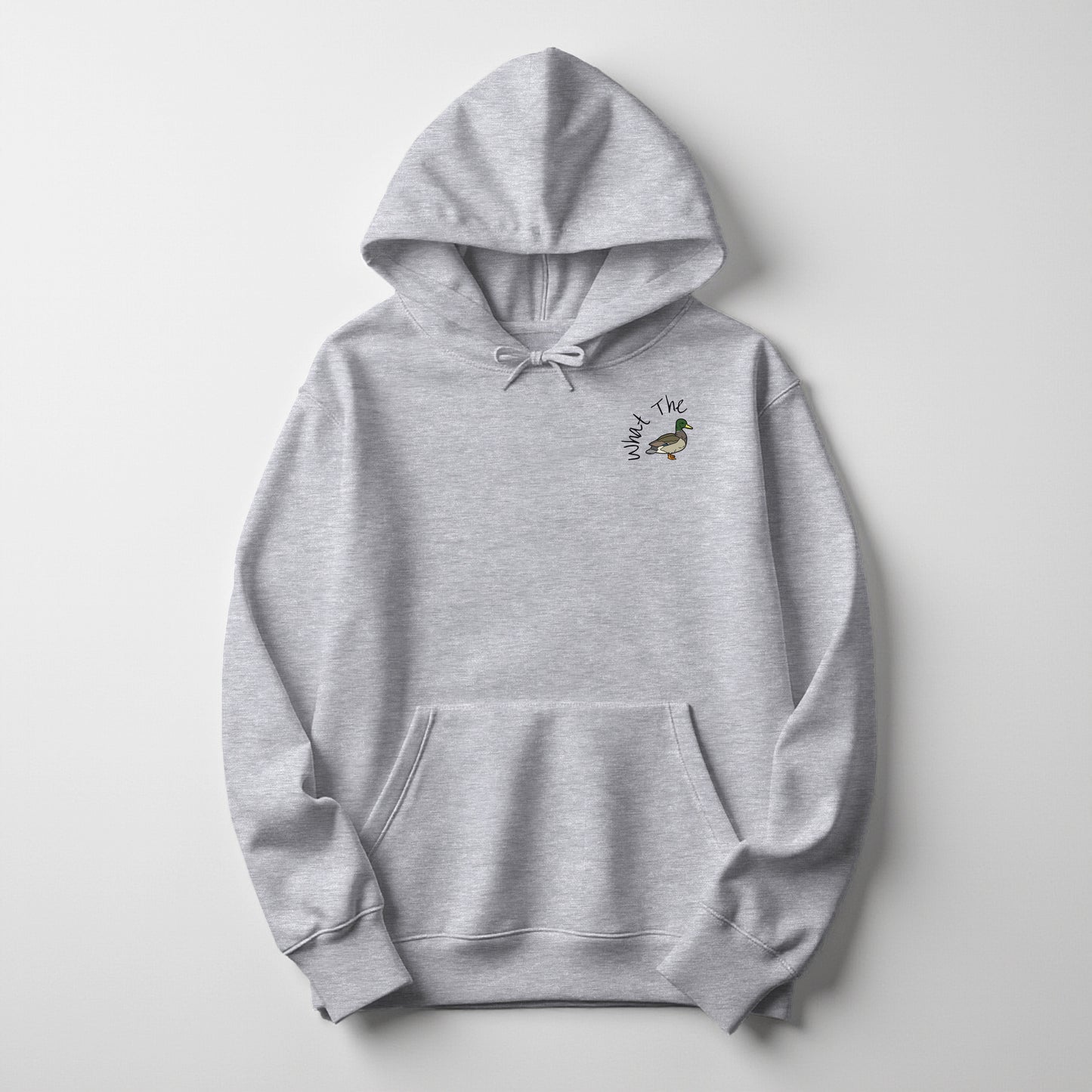 What the Duck Embroidered Holiday Hoodie 