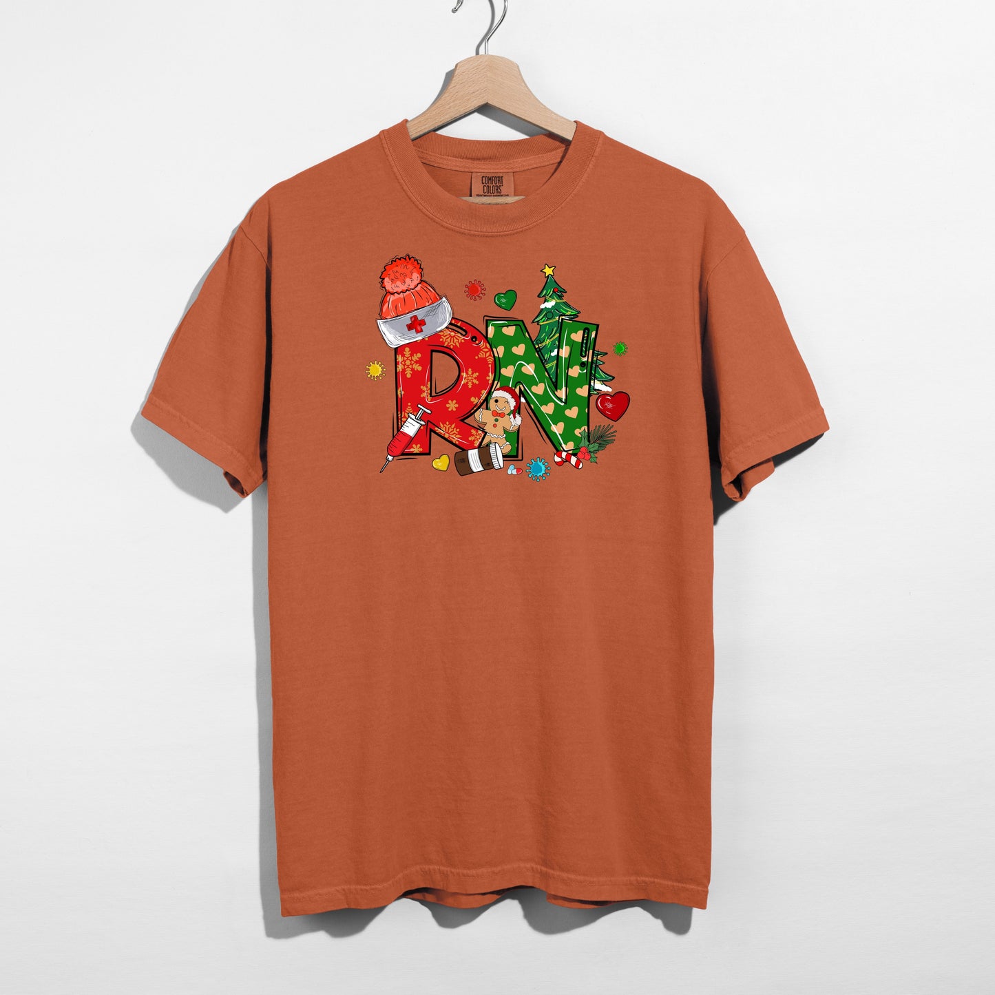 Holiday RN T-Shirt – Festive Nurse Christmas Tee Canada