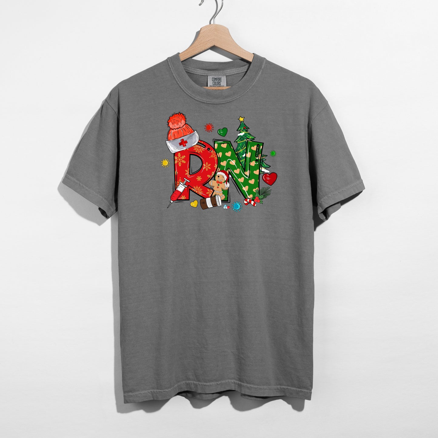 Holiday RN T-Shirt – Festive Nurse Christmas Tee Canada