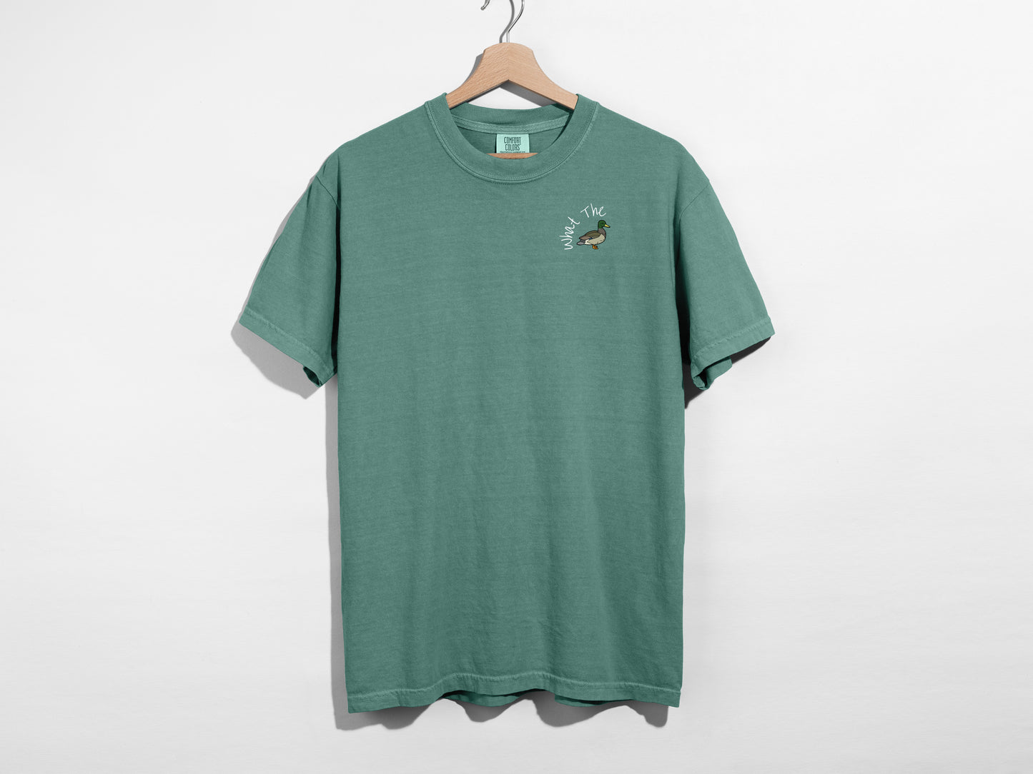 What the Duck Embroidered Holiday T-Shirt 