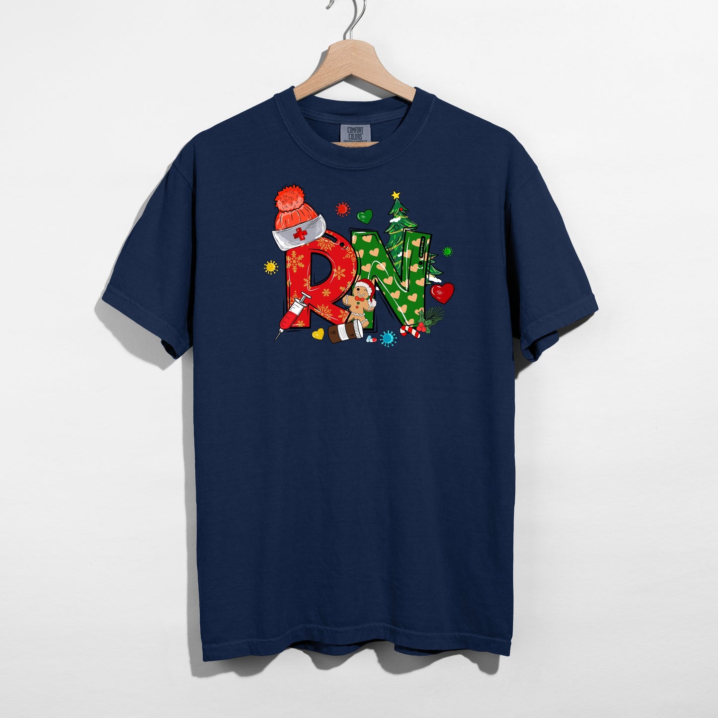 Holiday RN T-Shirt – Festive Nurse Christmas Tee Canada