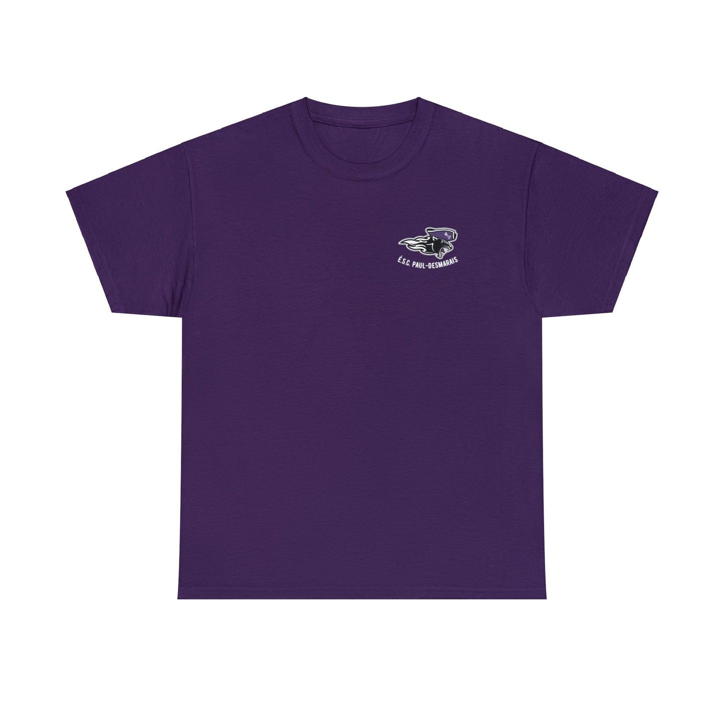 T-shirt É.S.C Paul-Desmarais unisexe en coton logo imprimé à gauche sur la poitrine