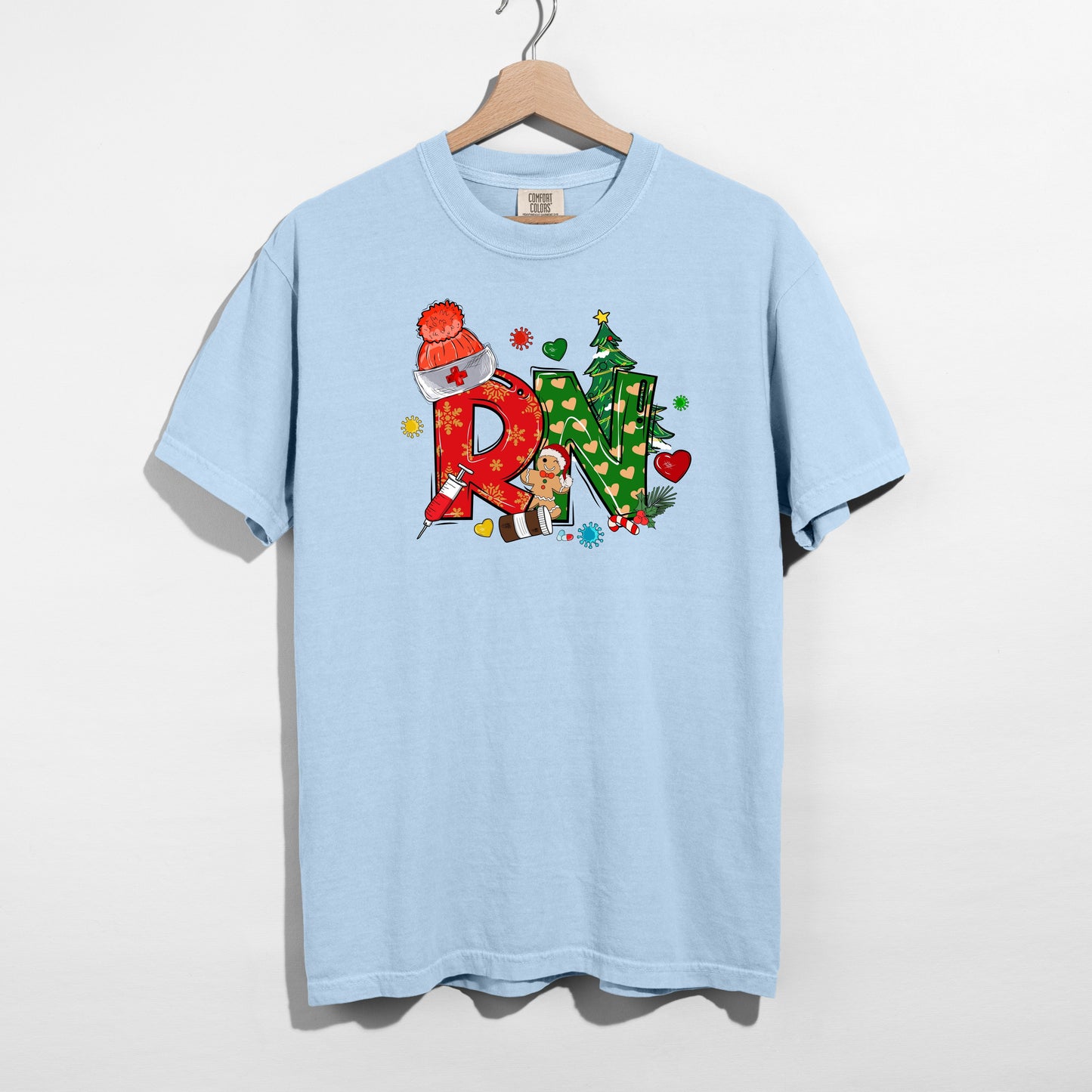Holiday RN T-Shirt – Festive Nurse Christmas Tee Canada