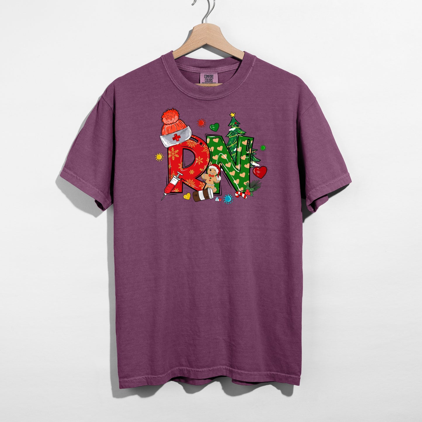 Holiday RN T-Shirt – Festive Nurse Christmas Tee Canada