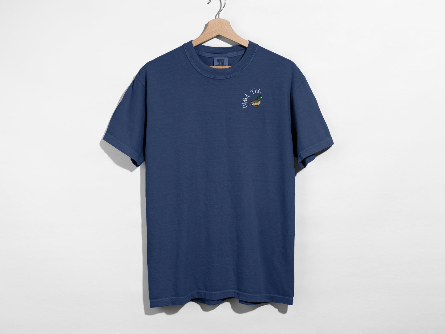 What the Duck Embroidered Holiday T-Shirt 