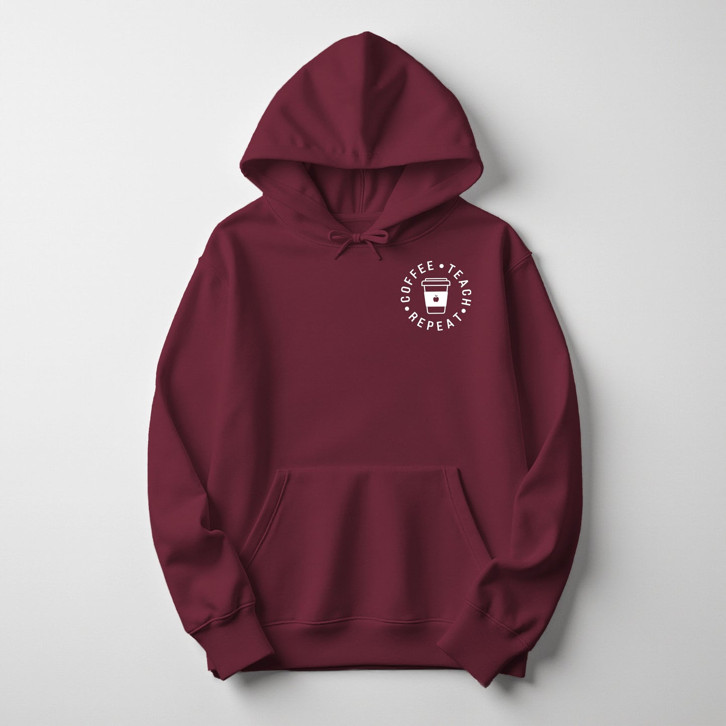 Coffee. Teach. Repeat -  Hoodie (Embroidered)