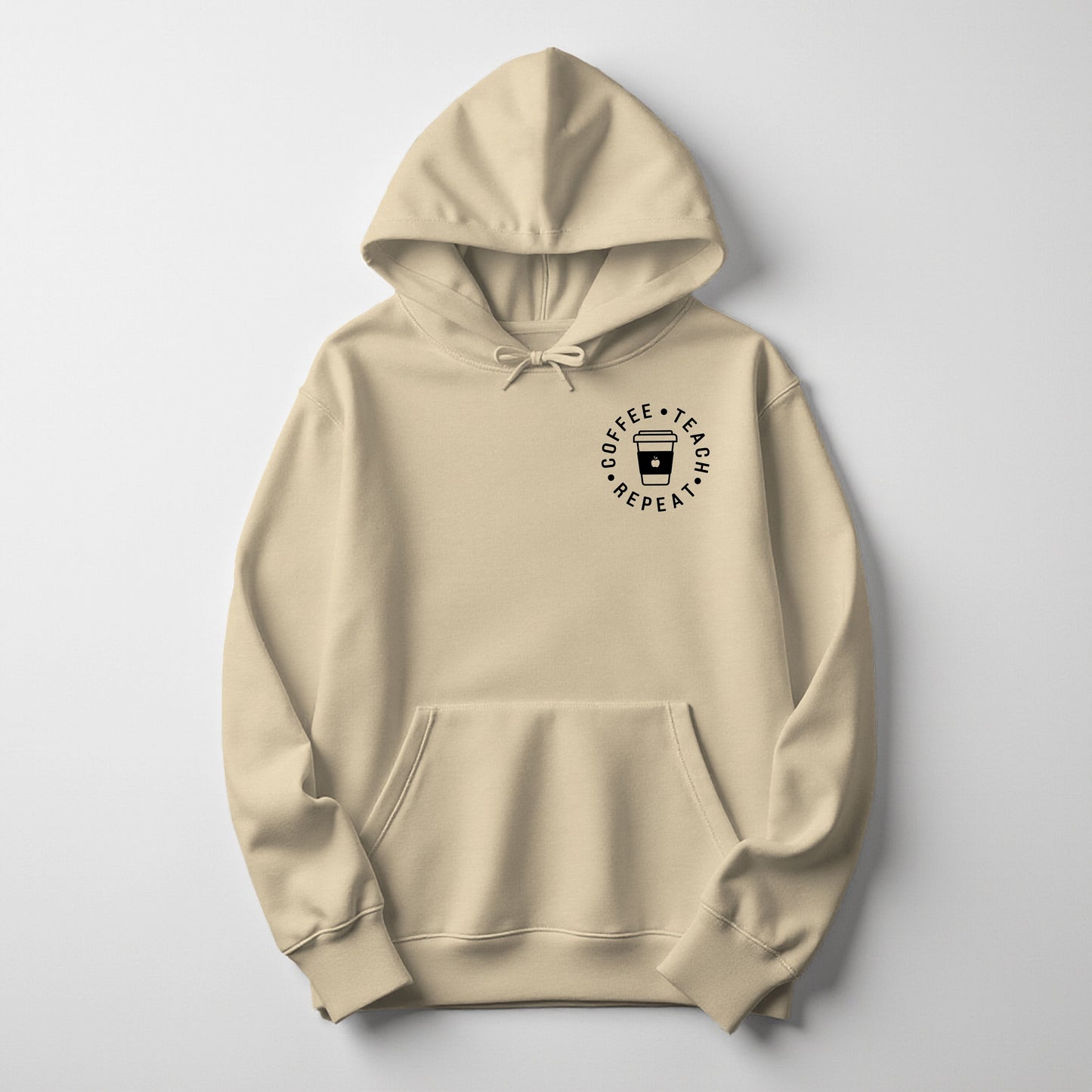 Coffee. Teach. Repeat -  Hoodie (Embroidered)