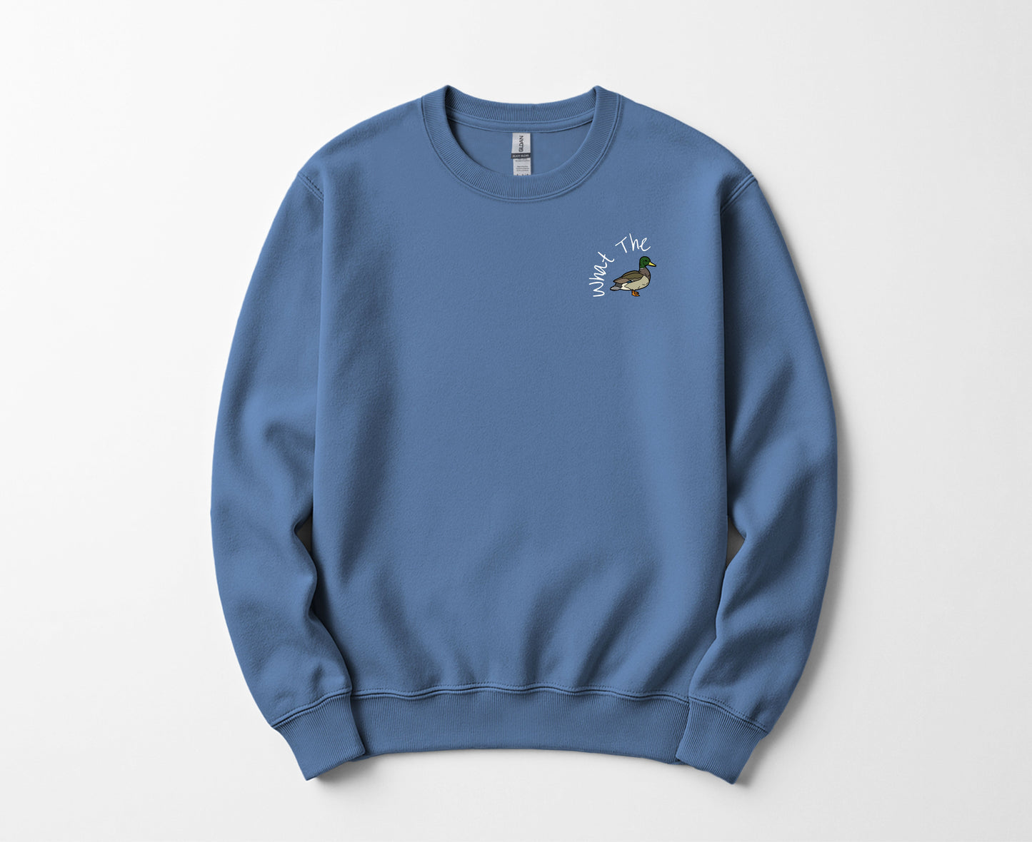 What The Duck Embroidered Holiday Sweatshir