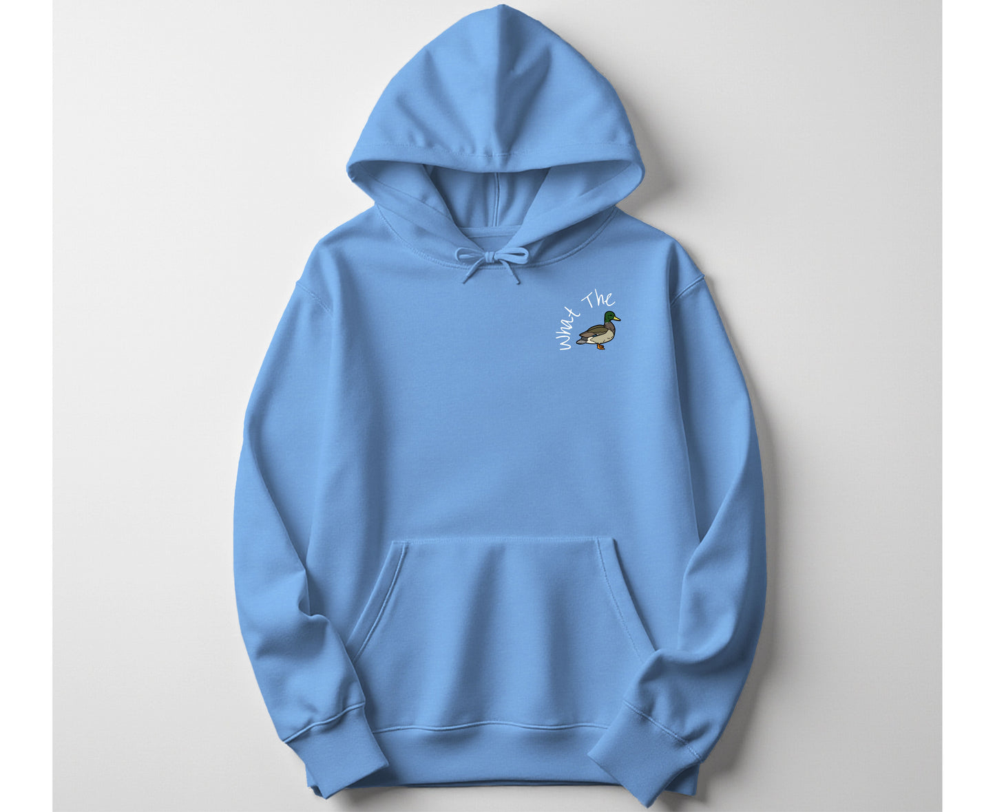 What the Duck Embroidered Holiday Hoodie 