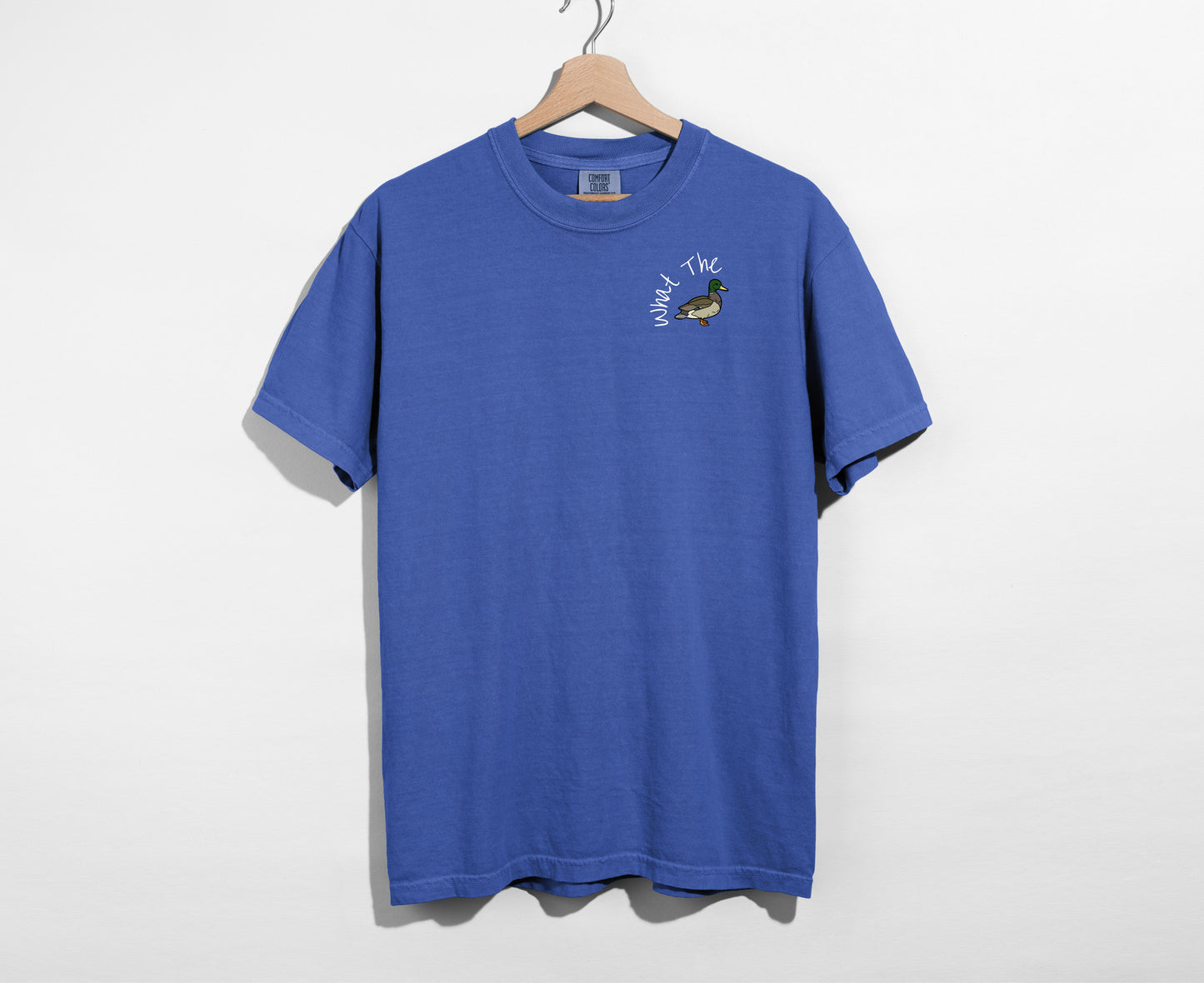 What the Duck Embroidered Holiday T-Shirt 