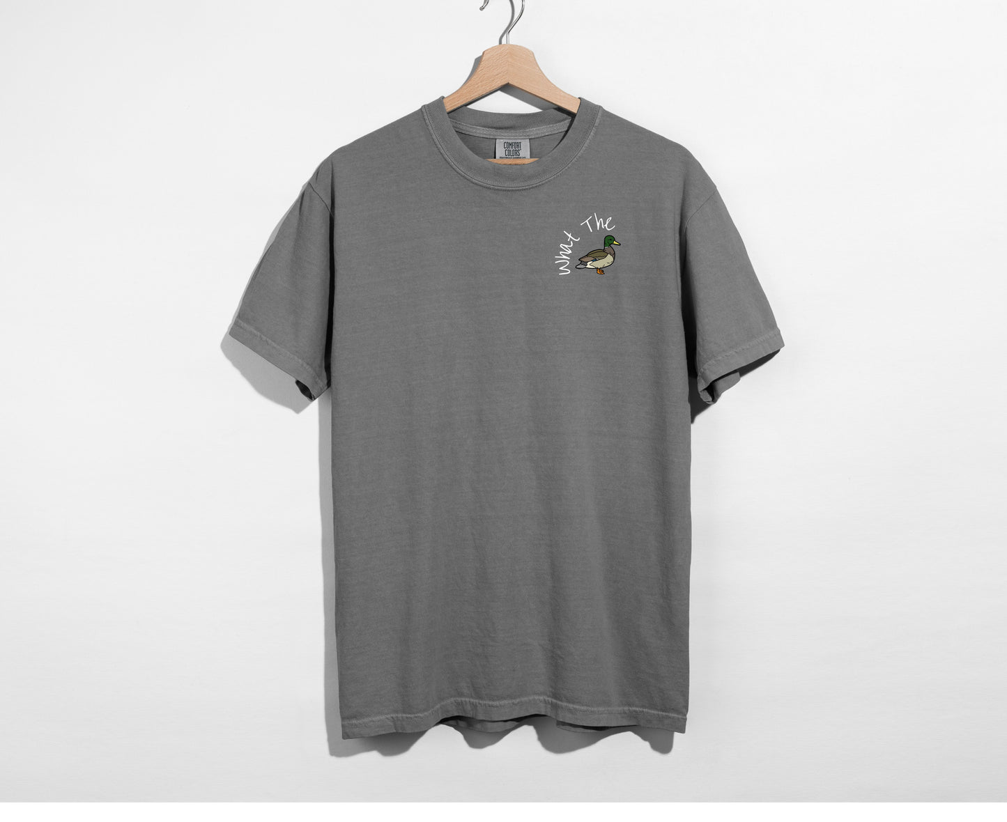 What the Duck Embroidered Holiday T-Shirt 