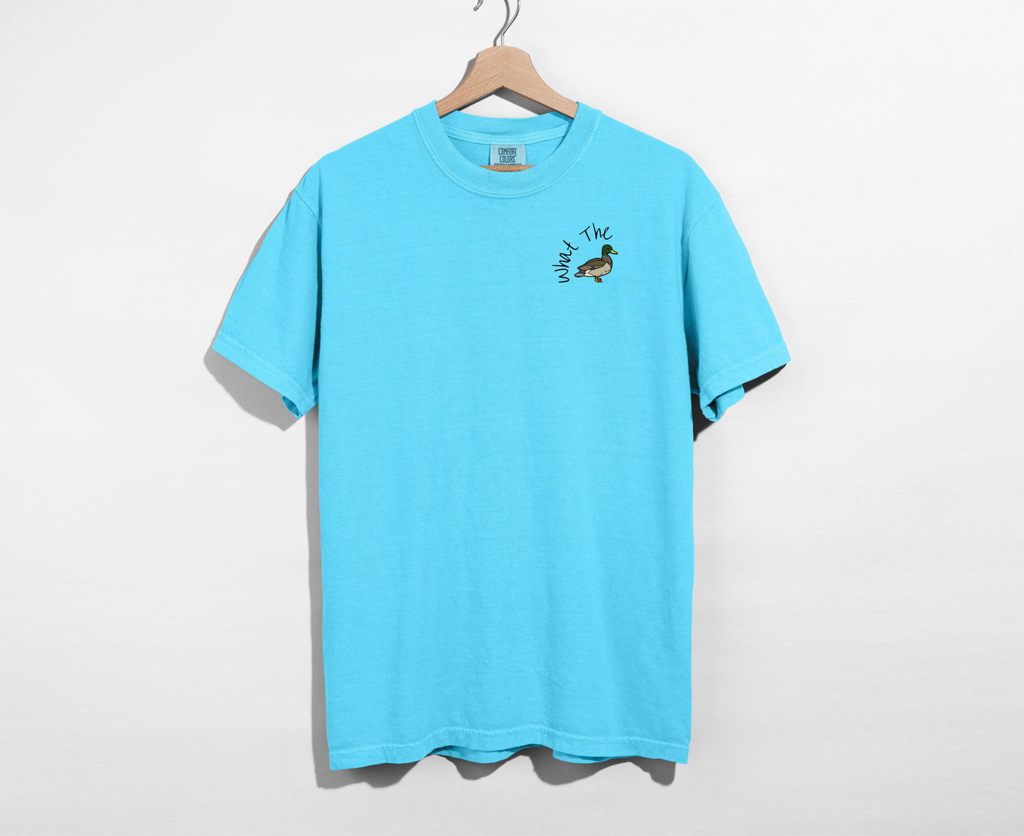 What the Duck Embroidered Holiday T-Shirt 