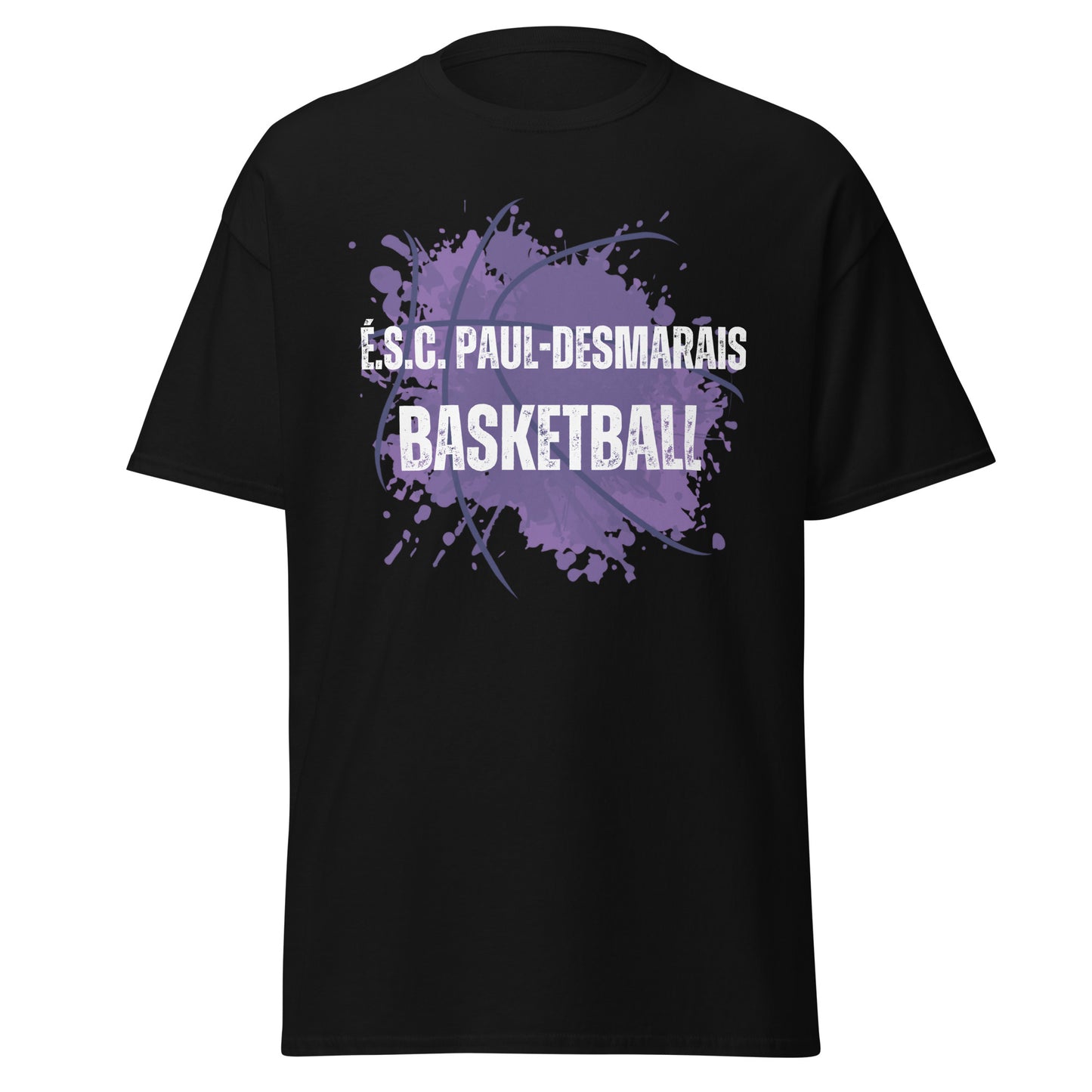T-shirt coton unisexe équipe basketball Paul-Desmarais