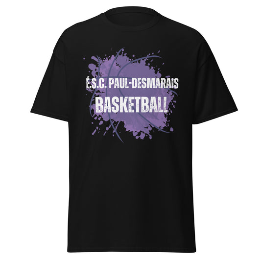 T-shirt coton unisexe équipe basketball Paul-Desmarais