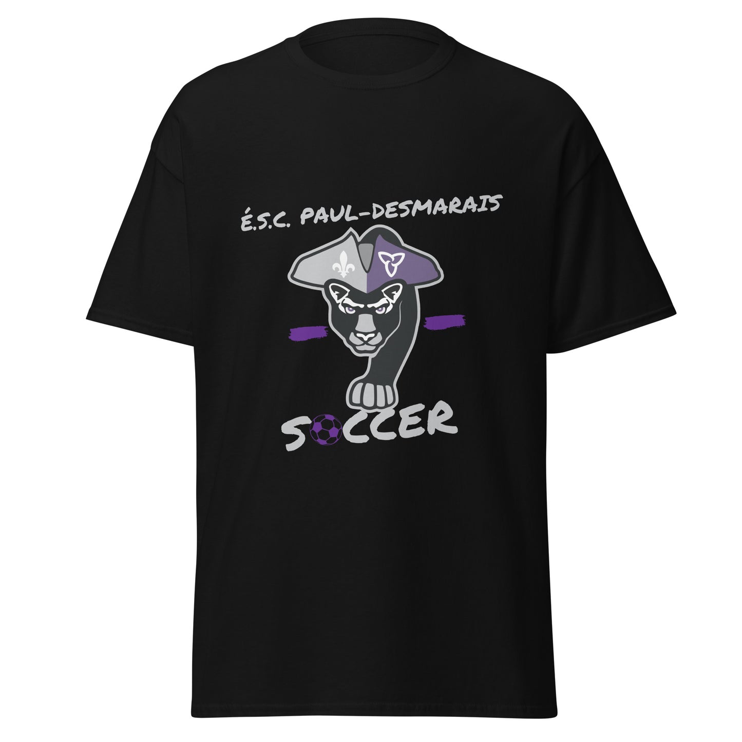 T-shirt coton unisexe équipe soccer  Paul-Desmarais