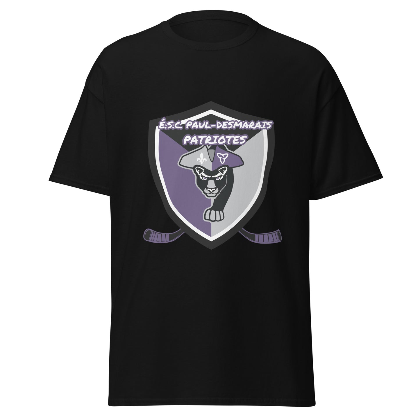 T-shirt coton unisexe équipe Hockey Paul-Desmarais hockey