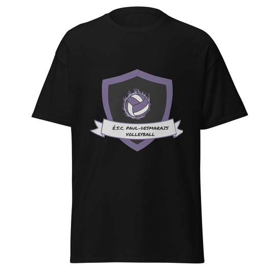 T-shirt coton unisexe équipe volleyball Paul-Desmarais