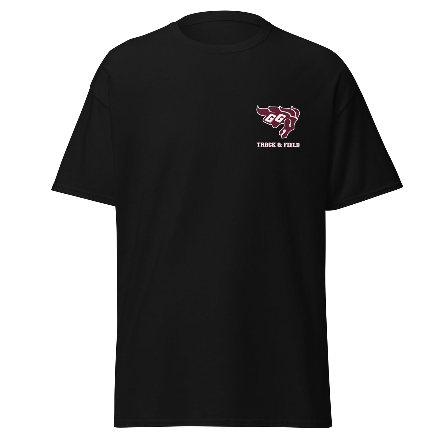 Gee-Gees Track & Field Left chest logo printed t-shirt - unisex