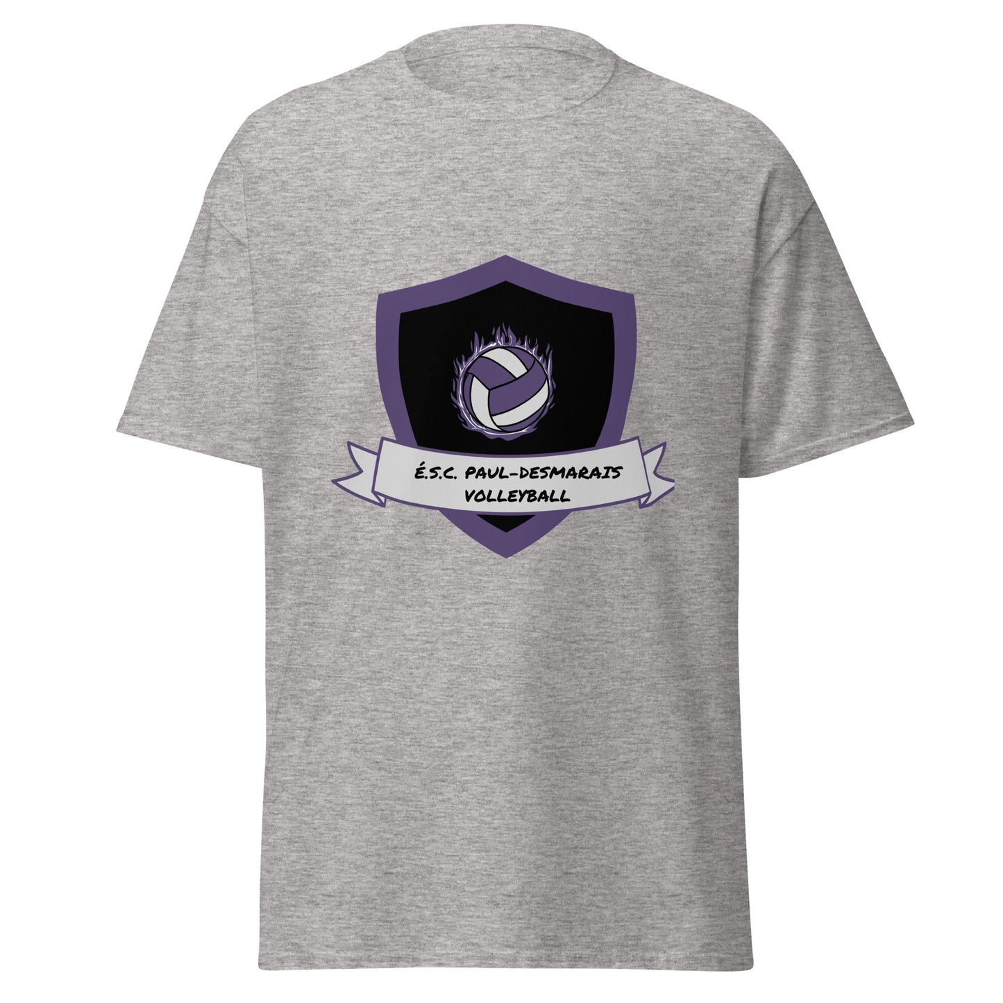 T-shirt coton unisexe équipe volleyball Paul-Desmarais