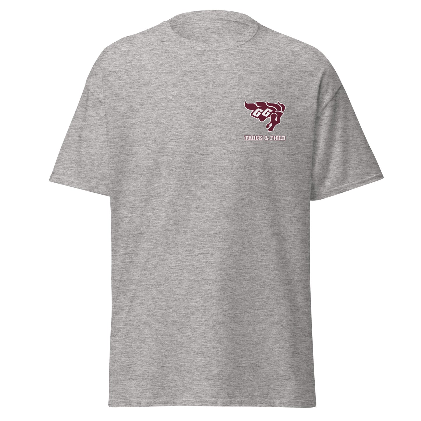Gee-Gees Track & Field Left chest logo printed t-shirt - unisex
