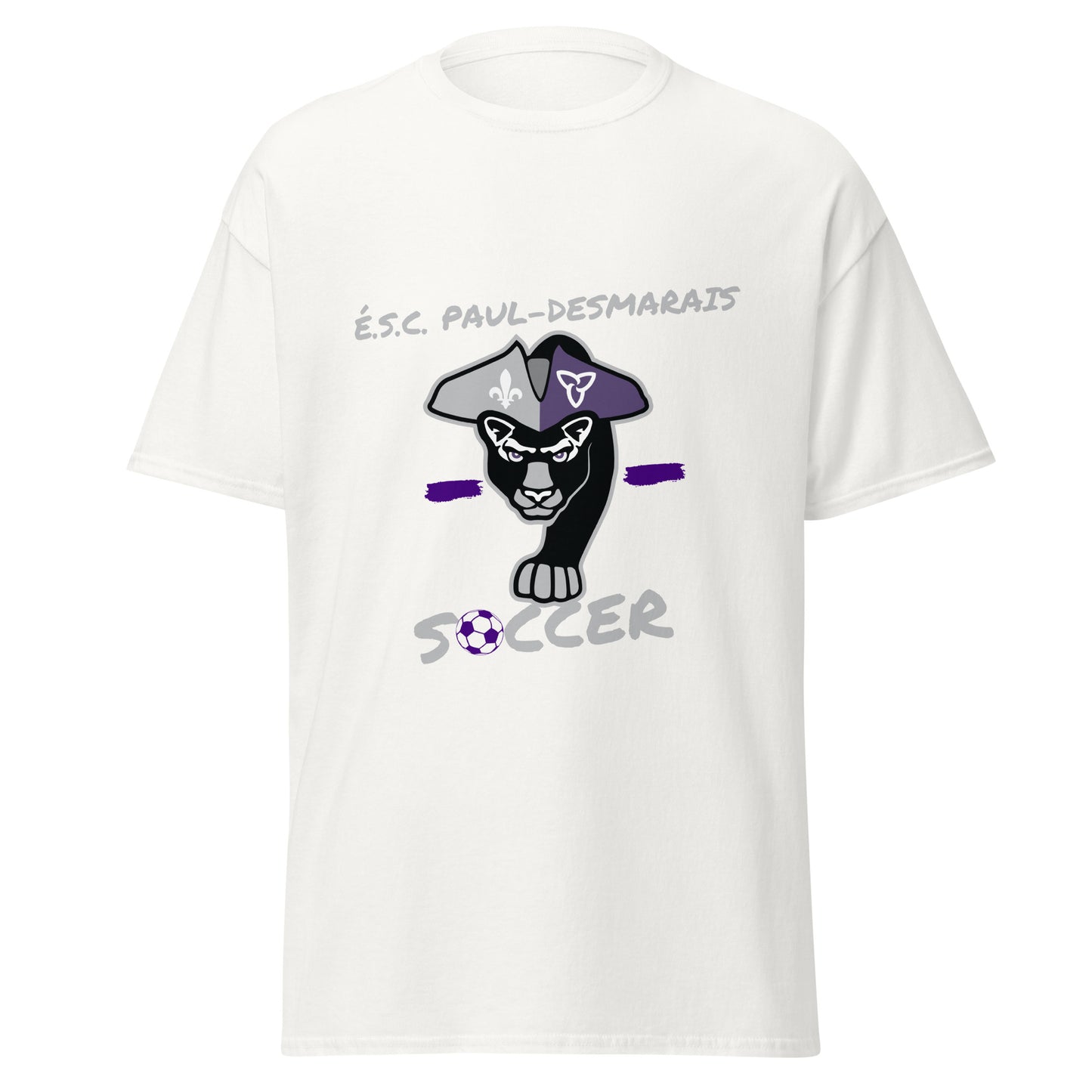 T-shirt coton unisexe équipe soccer  Paul-Desmarais