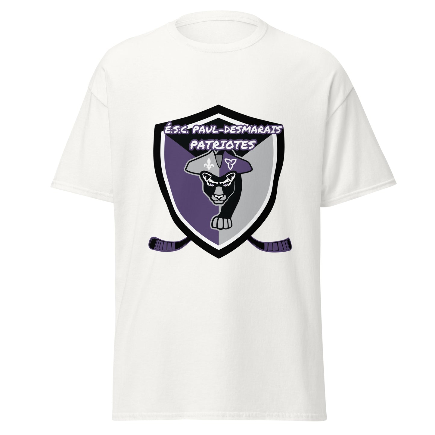 T-shirt coton unisexe équipe Hockey Paul-Desmarais hockey