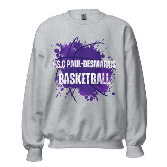Chandail manche longue unisexe équipe basketball  Paul-Desmarais